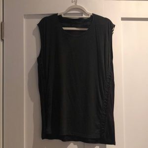 All Saints Black Tank with Chain Details